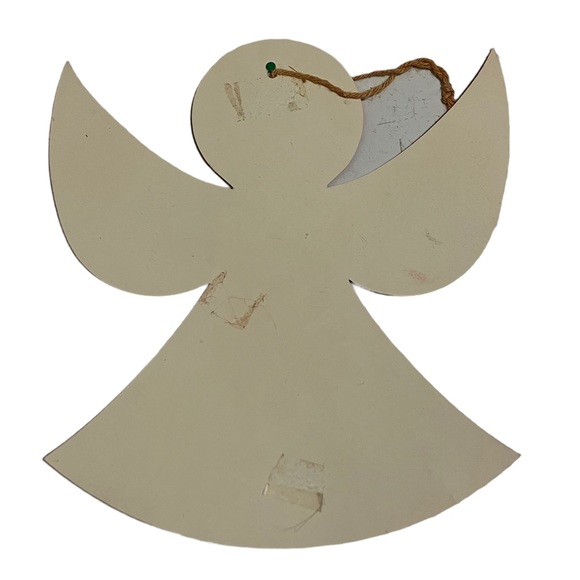 Vintage Retro Funky Angel Party House Cardboard Christmas Ornaments Lot of 5 - Picture 9 of 10